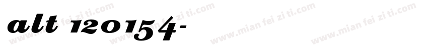 alt 120154字体转换